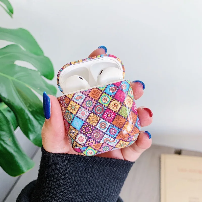 9 Мраморный чехол для наушников Airpods 2 чехол Роскошный Жесткий Чехол для наушников чехол для наушников Аксессуары для Apple Air pods зарядная коробка - Цвет: 9