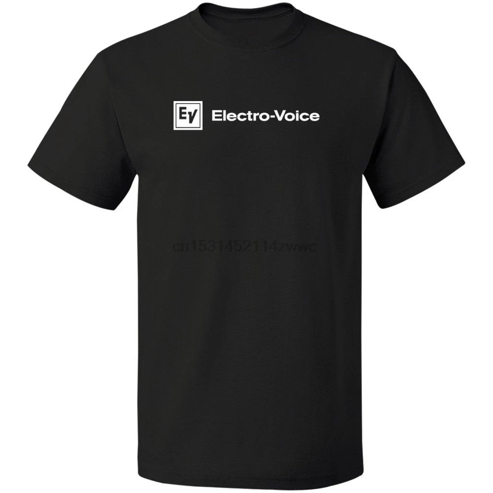 Винтажная футболка с изображением электроголоса и аудио логотипом из 100% хлопка