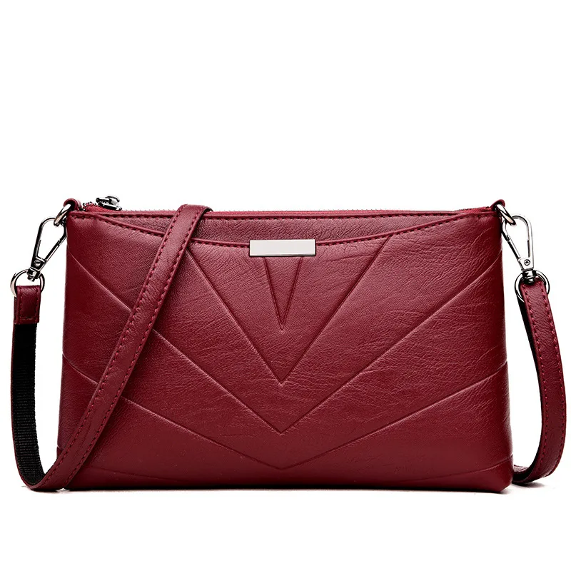 

2021 New Bag Handbag Men's Leather Cross Style Briefcase Business One Shoulder Crossbody Simple Business Bag BBQX354