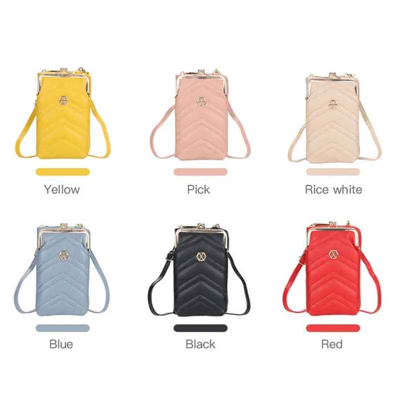 

Buckle Vintage Purse Universal Cell Phone Bag Zipper Crossbody Hand Bag with Detachable Shoulder Strap for Daily Best Sale-WT