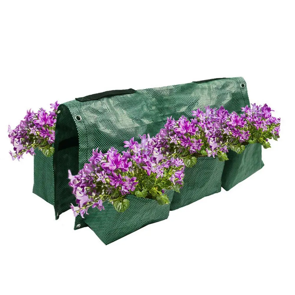 

Flower Herb Growth Bag Vertical Garden Plant Bag Balcony Hanging Flower Holder For Courtyard Fence Growth Decor