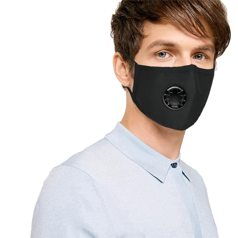 PM2.5 анти-хлопковая маска от дыма дыхательный клапан Анти-пыль рот маска фильтр с активированным углем респиратор Рот-защитная маска для лица