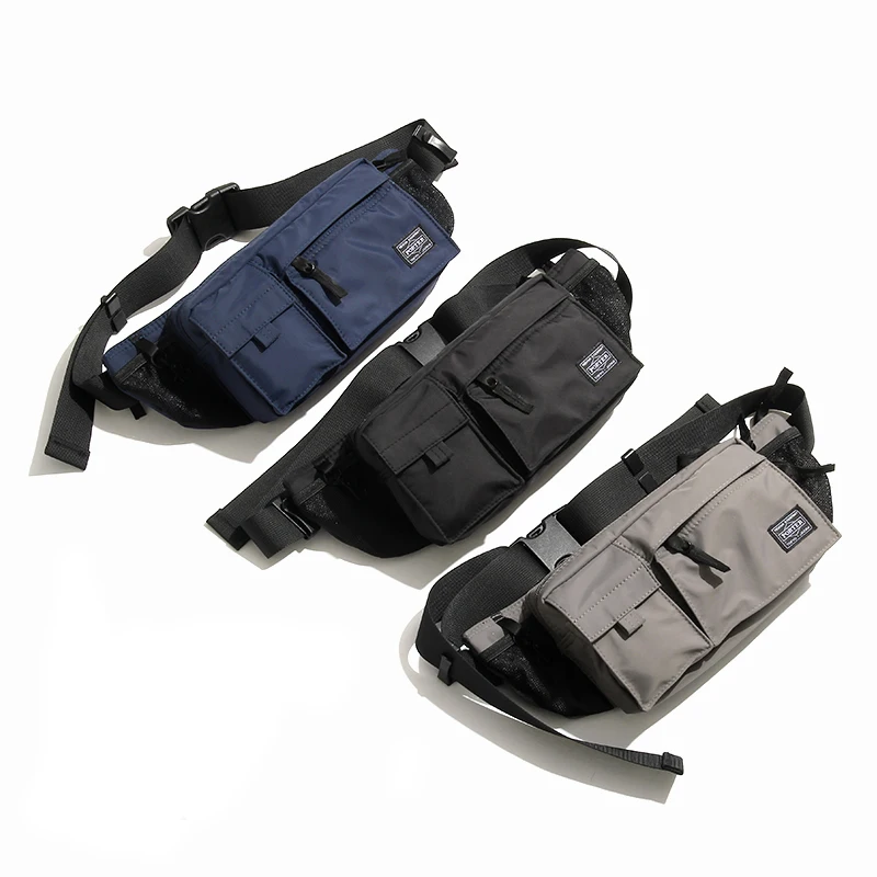 

Waterproof Messenger Bag Male Shoulder Bags Crossbody Bags Multi Pockets Chest Bags Japanese and Korean Brand Waist Bags