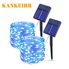 Уличная гирлянда на солнечной батарее, Рождественская водонепроницаемая лента для дома и сада, 51020 м