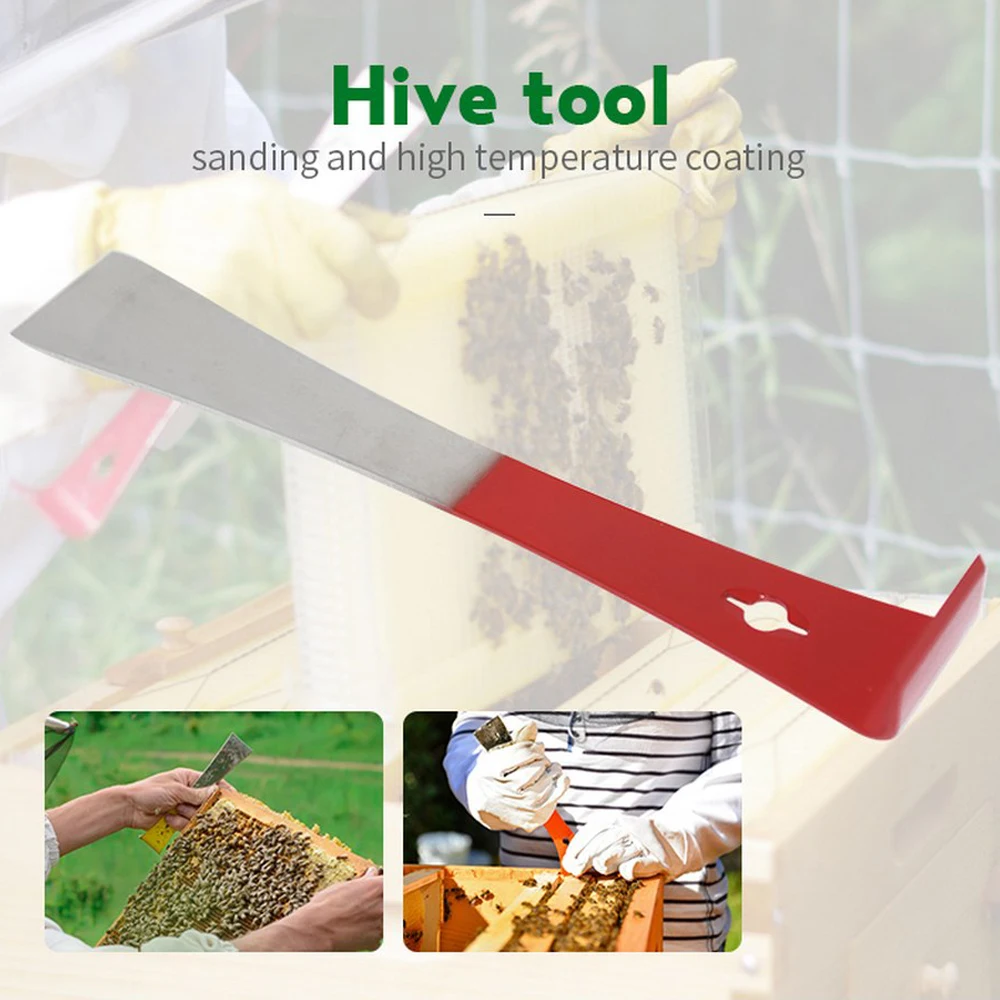 

Инструмент пчеловода для улья из нержавеющей стали J Форма Инструмент изогнутый хвост пчела крючок для улья скребок красный желтый многофу...