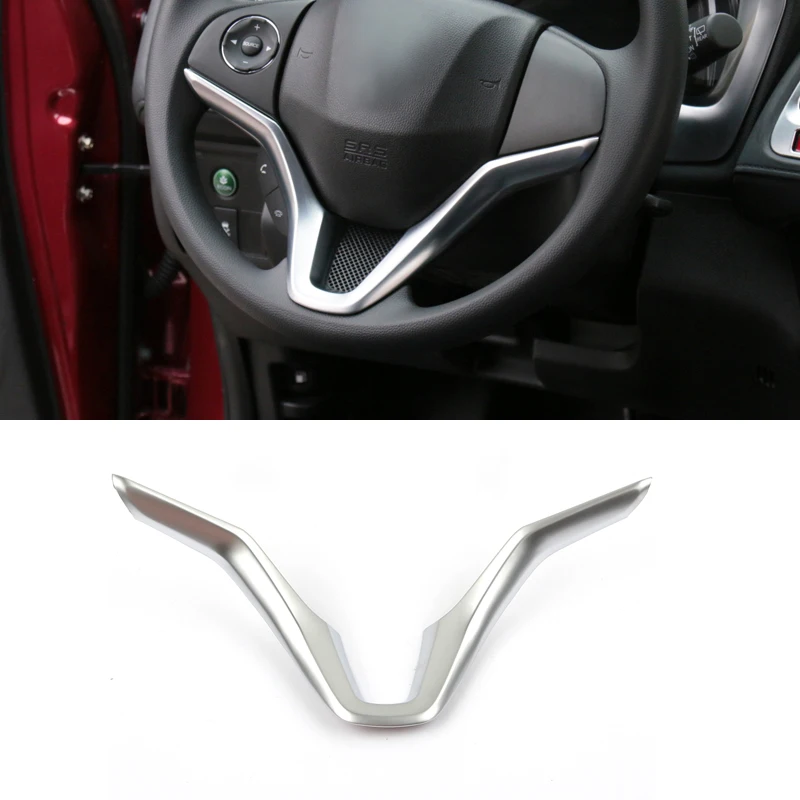 

For Honda Vezel HR-V 2014 2015 2016 2017 2018 ABS Matte Car Steering wheel Button frame Cover Trim car accessories styling 1pcs