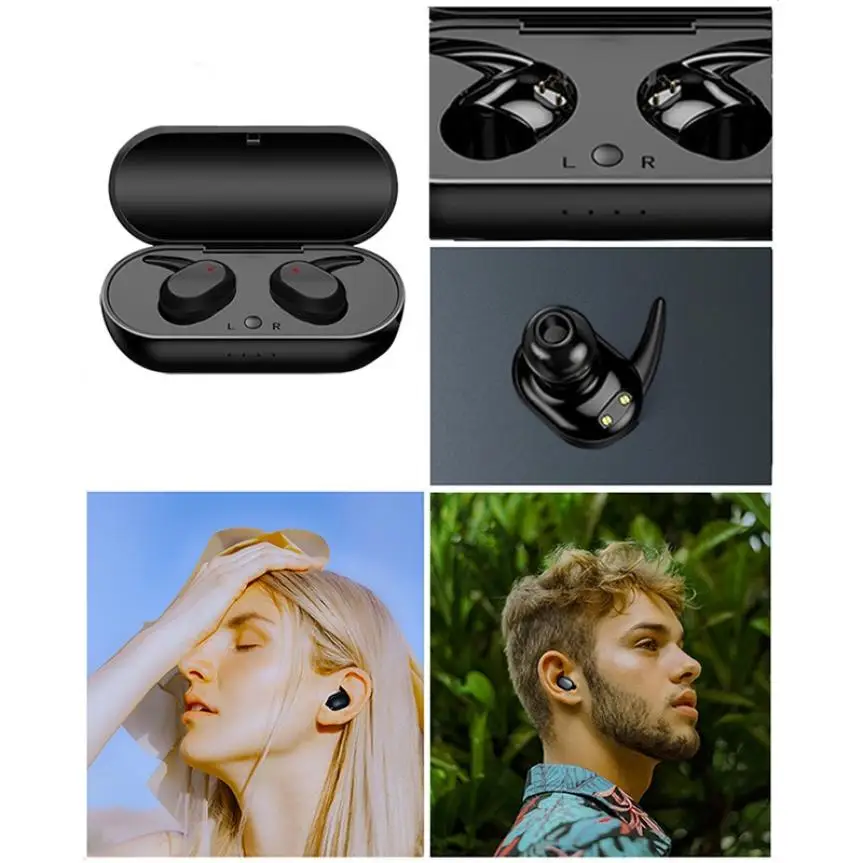 

TWS Wireless Bluetooth Earphone Waterproof Sports Gaming Headphone Hifi Stereo Music Earbuds In-ear Noise Canceling Headset