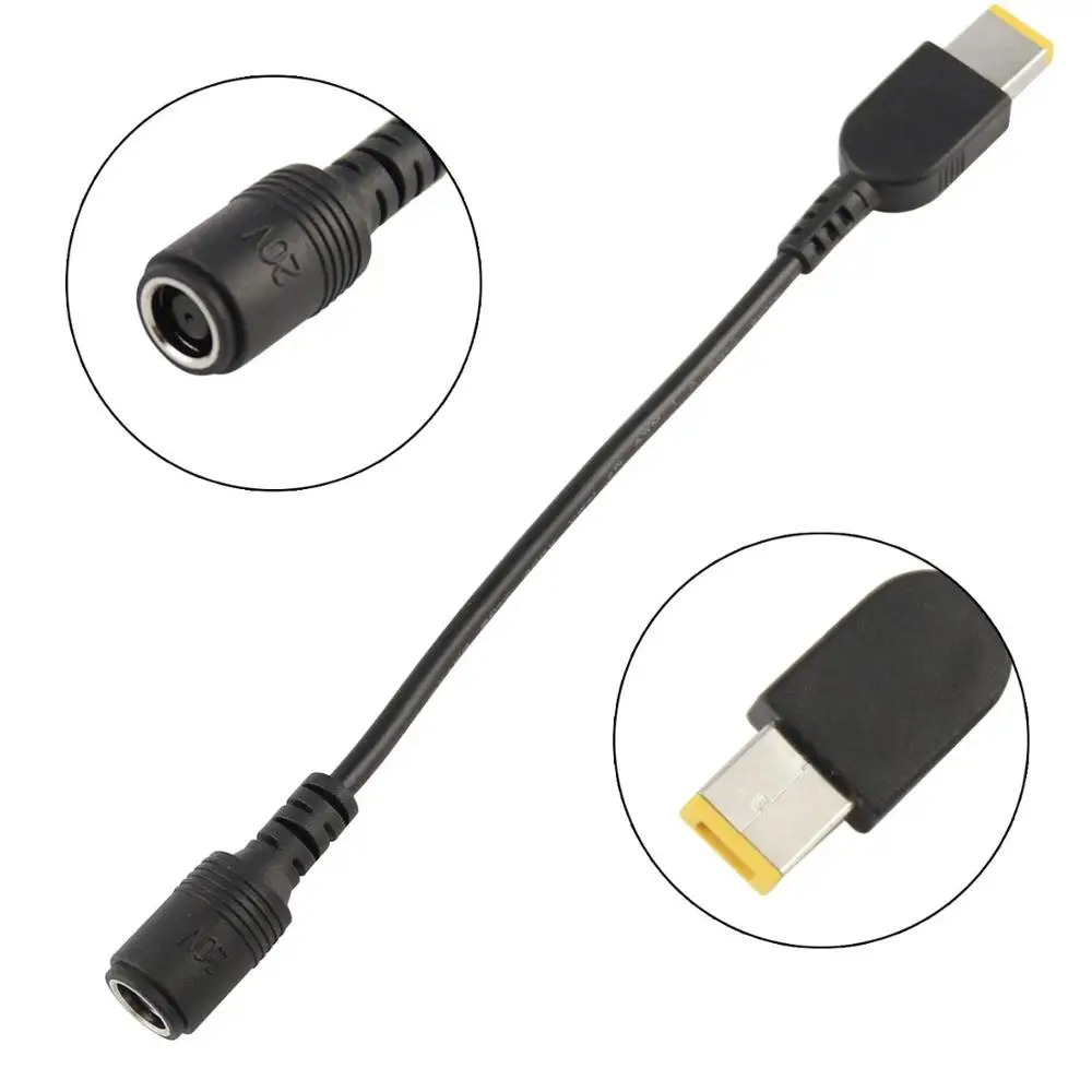 Адаптер питания для Lenovo Thinkpad Round 7 9 мм x 5 тонкий квадратный адаптер Yoga Ideapad Dongle: 0B47046