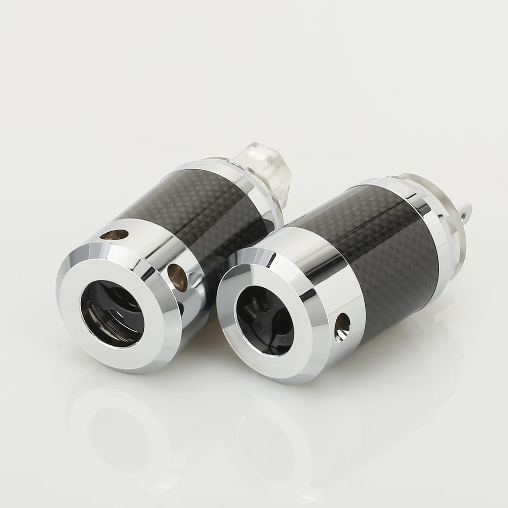 Углеродное волокно родиевое покрытие США Разъем питания IEC аудио разъем HIFI|power