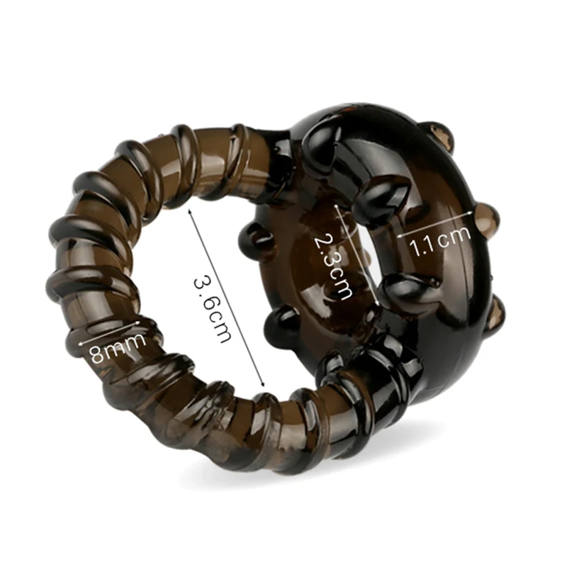 Кольцо для пениса в горошек многоразовое кольцо с задержкой удлинитель