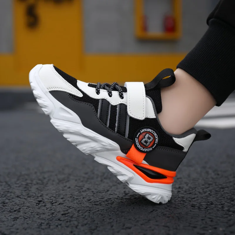 

Hot Sale Kids Boys Walking Shoes Designer Young Boy Casual Footwear Soft Teenage Trainers Light Weight Children Running Shoes