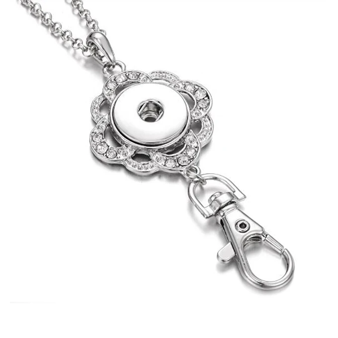Оснастки ювелирные изделия кулон с кнопкой &amp ожерелье для женщин кристалл