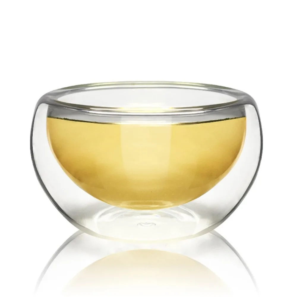 50 мл термостойкая двухслойная стеклянная чашка для чая кружка вина кофе посуда
