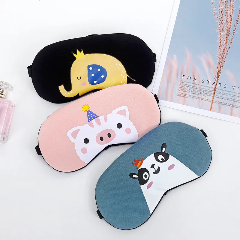 Креативная забавная маска для глаз сна Милый хлопковый мультяшный чехол