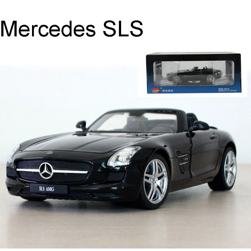 Детские игрушки Cars1: 24 Mercedes Benz SLS модель автомобиля из сплава Diecasts игрушечный