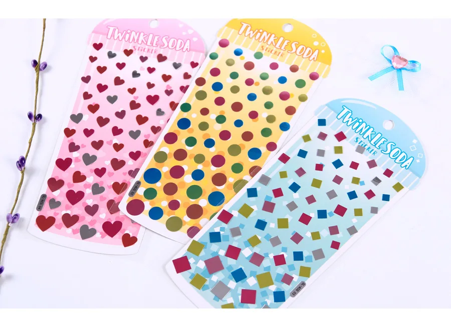 Материал пятно звезда знак любви паста журнал декоративные этикетки для скраббукинга наклейки на мобильный телефон канцелярские принадлежности DIY стикеры для альбомов