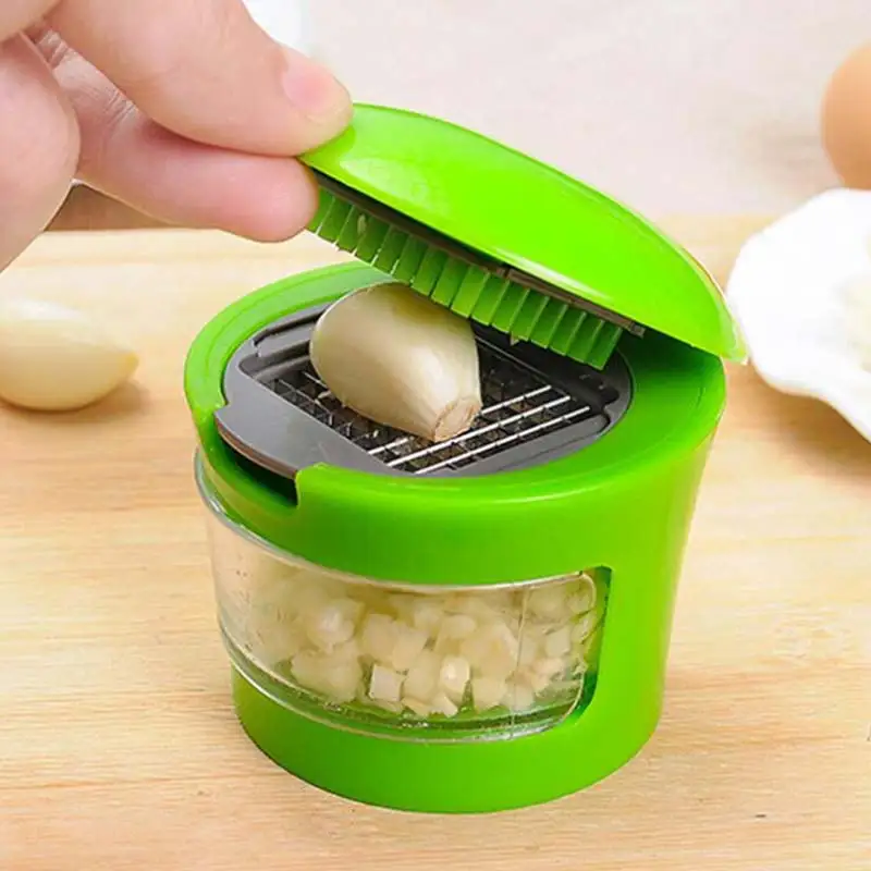 Garlic Grater Mini Portable ABS Stainless Steel Press Chopper Slicer Hand Presser Grinder Crusher Kitchen Tool accessory |