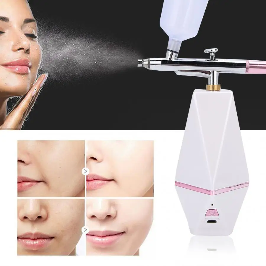 Портативный Аэрограф косметический краскопульт с компрессором кислородный