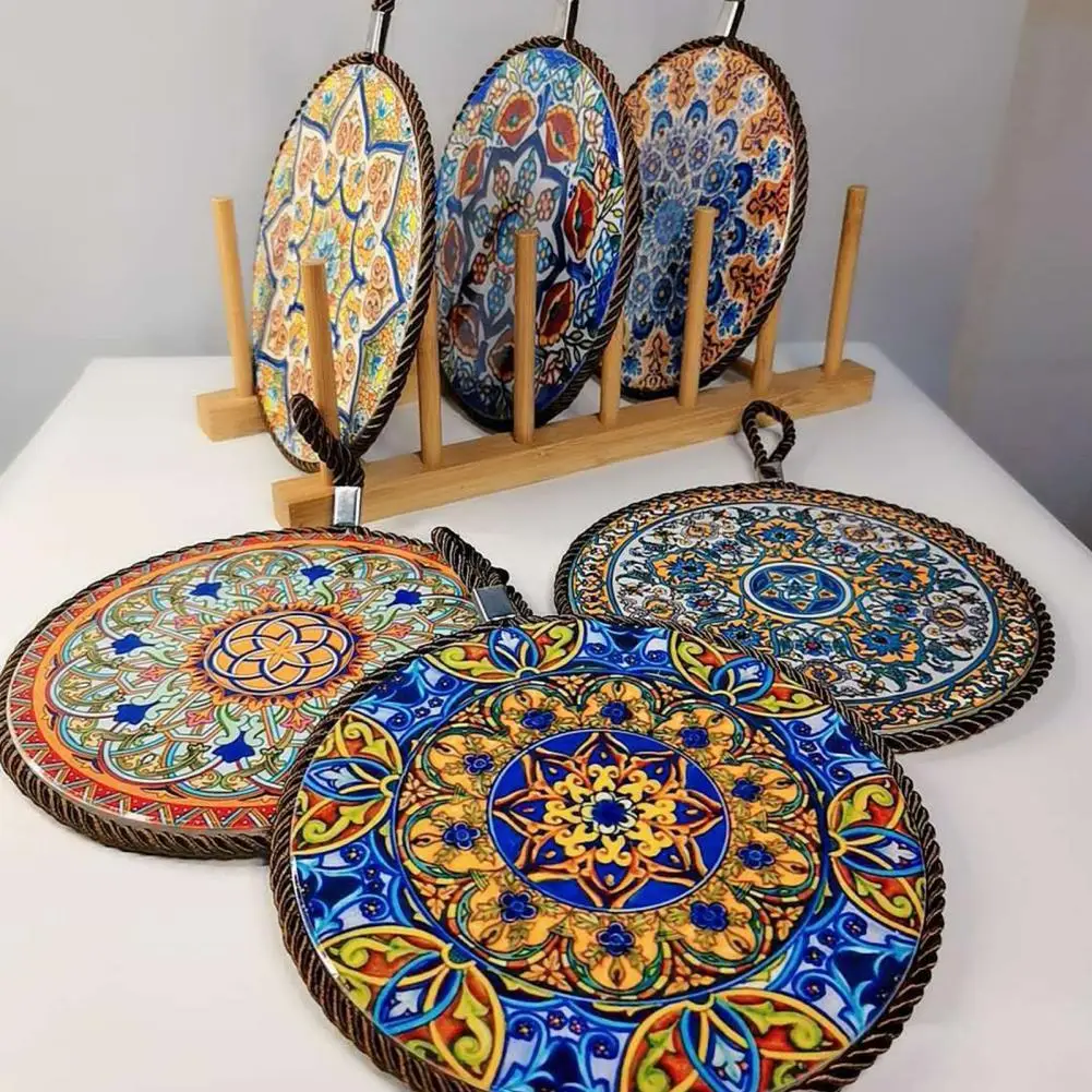 Нескользящая чашка коврик Портативный красивый изысканный для питевых чашек