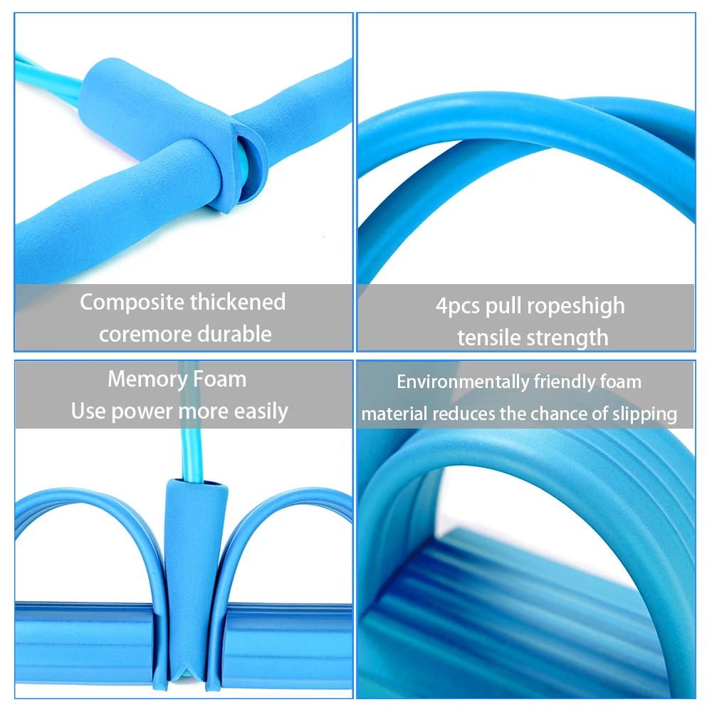 4 трубки Многофункциональный Натяжной трос для мужчин женщин сидячий тянущийся