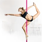 Улучшенный силиконовый танцевальный Полюс D53 мм, оборудование для фитнеса и спортзала, Портативная Домашняя тренировочная труба с вращением на 360 градусов, съемный полюс для зачистки