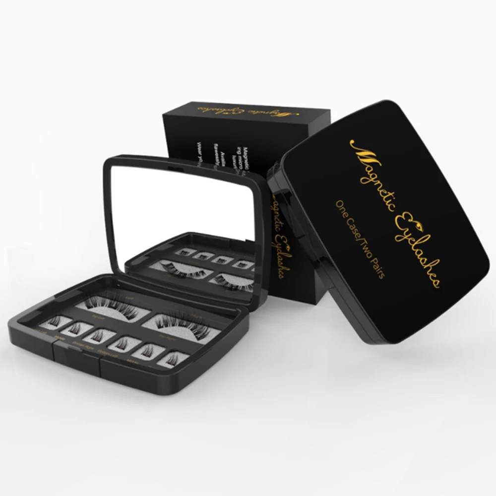 Пинцет для накладных ресниц 3D 25 мм норковые ресницы магнитные и подводка глаз