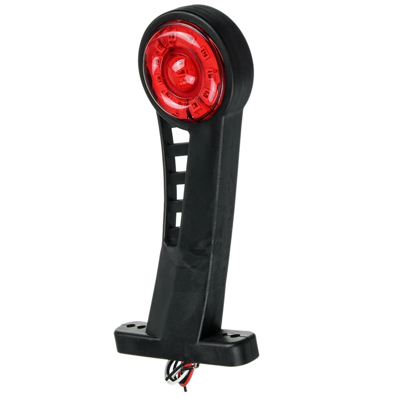 

2X Waterproof LED Red&White Side Marker Light Lamp Trailer Truck Lorry Caravan 24V