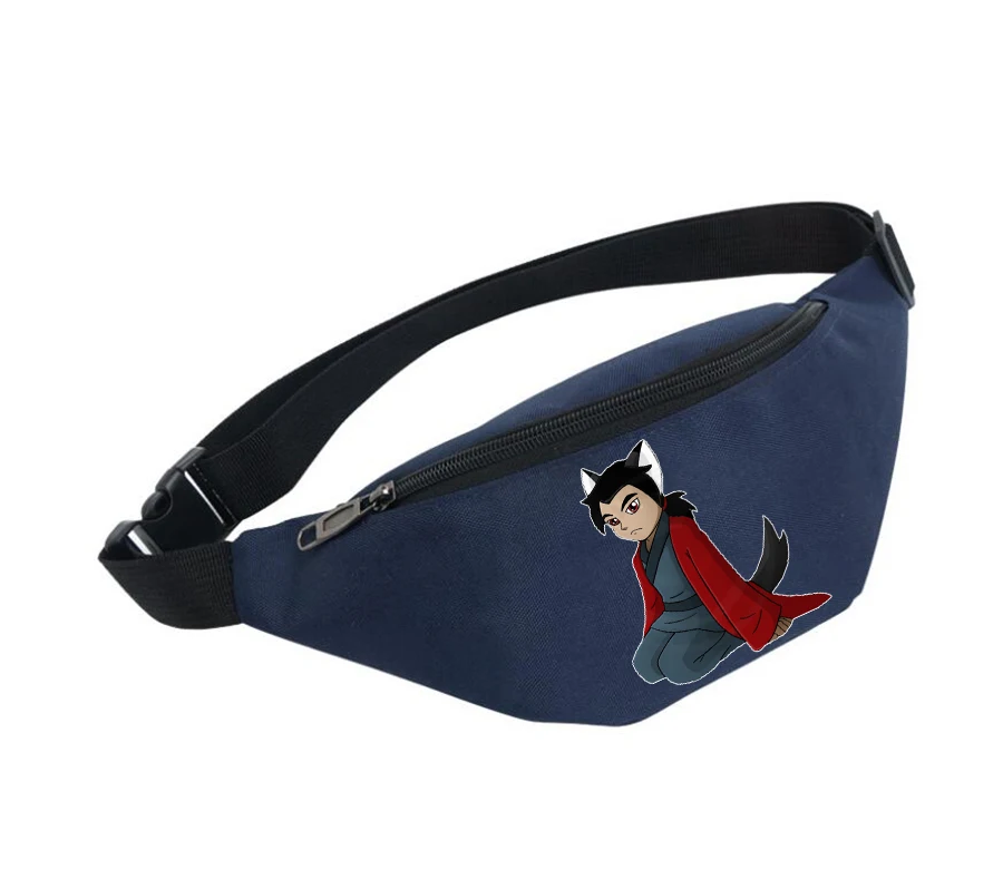 

Anime Unisex Fanny Pack women Belt Waterproof Chest Handbag Waist Bag Ladies Waist Pack Belly Bags For Onmyoji