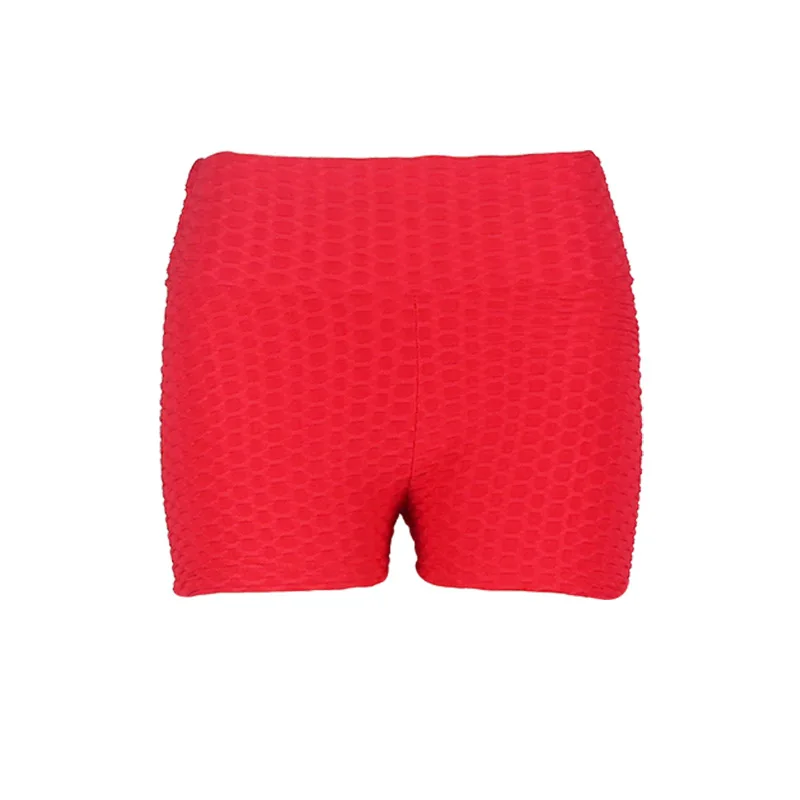 

Jacquard Yoga Pants Fitness Bubble Hip Slimming Sexy Tight Leggings Workout High Waist Running Gym Exercise Sports Shorts Women