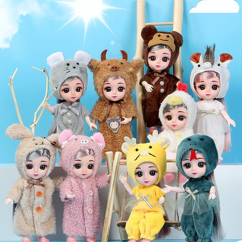 2020 Новый Ob11 16 см BJD кукла 12 подвижные суставы макияж одеваем с милыми животными