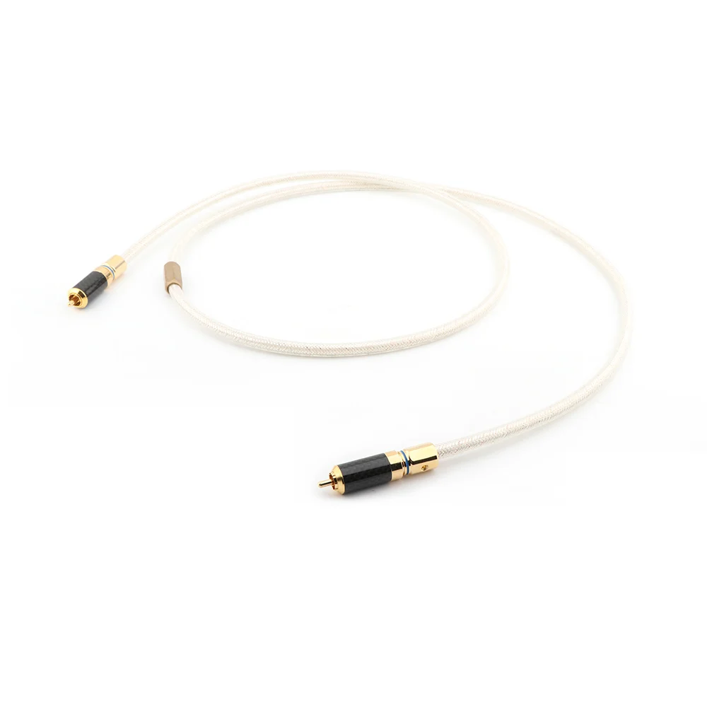 

X4071701 High Quality Silver Plated Digital Coaxial Audio Cable HIFI Audio digital RCA CABLE