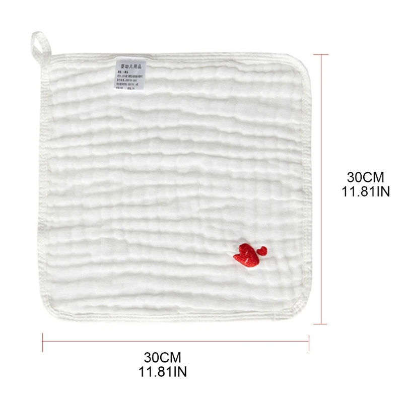 

5 Pcs/Set Baby Muslin Washcloths Natural Soft Cotton Face Towel Infants Feeding Bibs Saliva Towel Newborn Shower Gifts