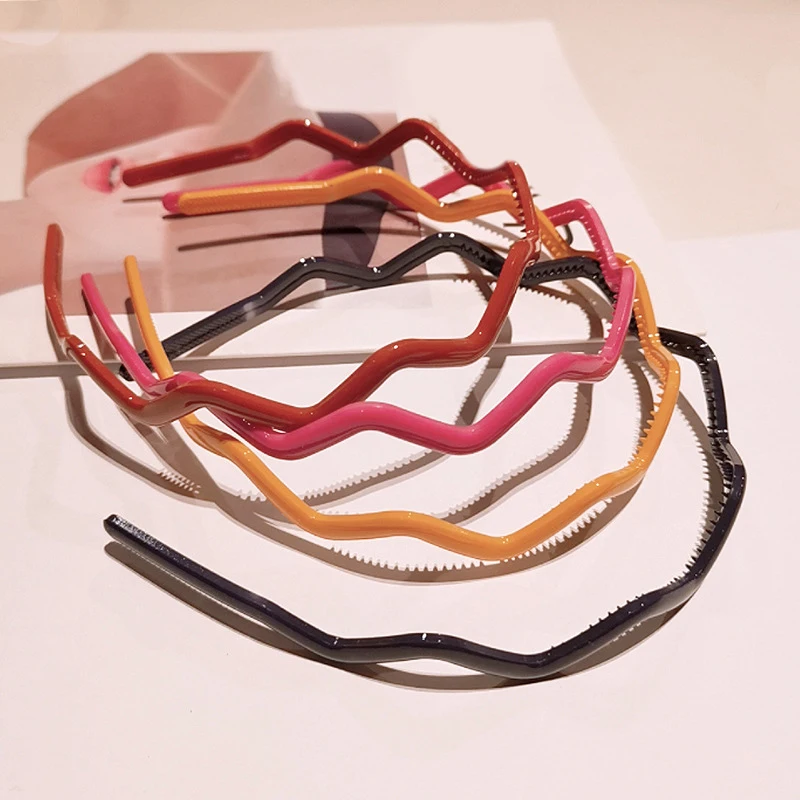 Женская Нескользящая повязка на голову ярких цветов милый тонкий обруч для волос