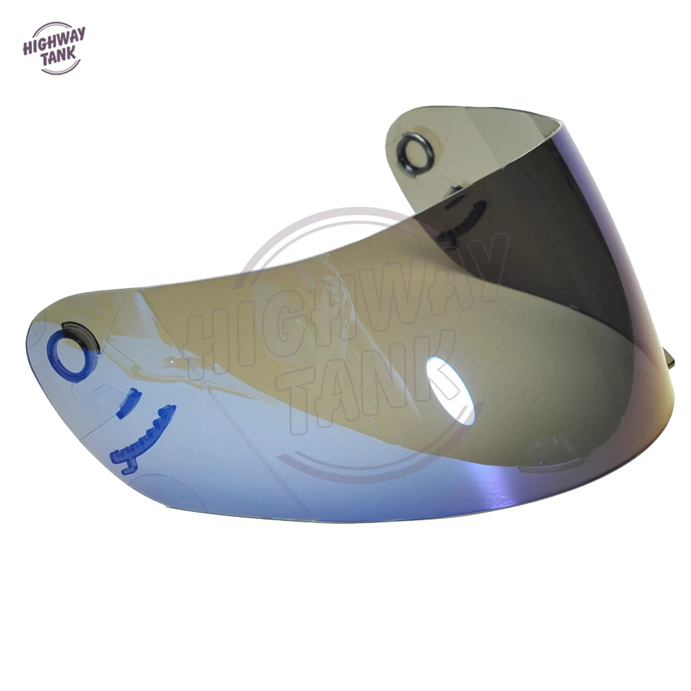 Новинка 1 шт. синий мотоциклетный шлем козырек объектив на все лицо защитный