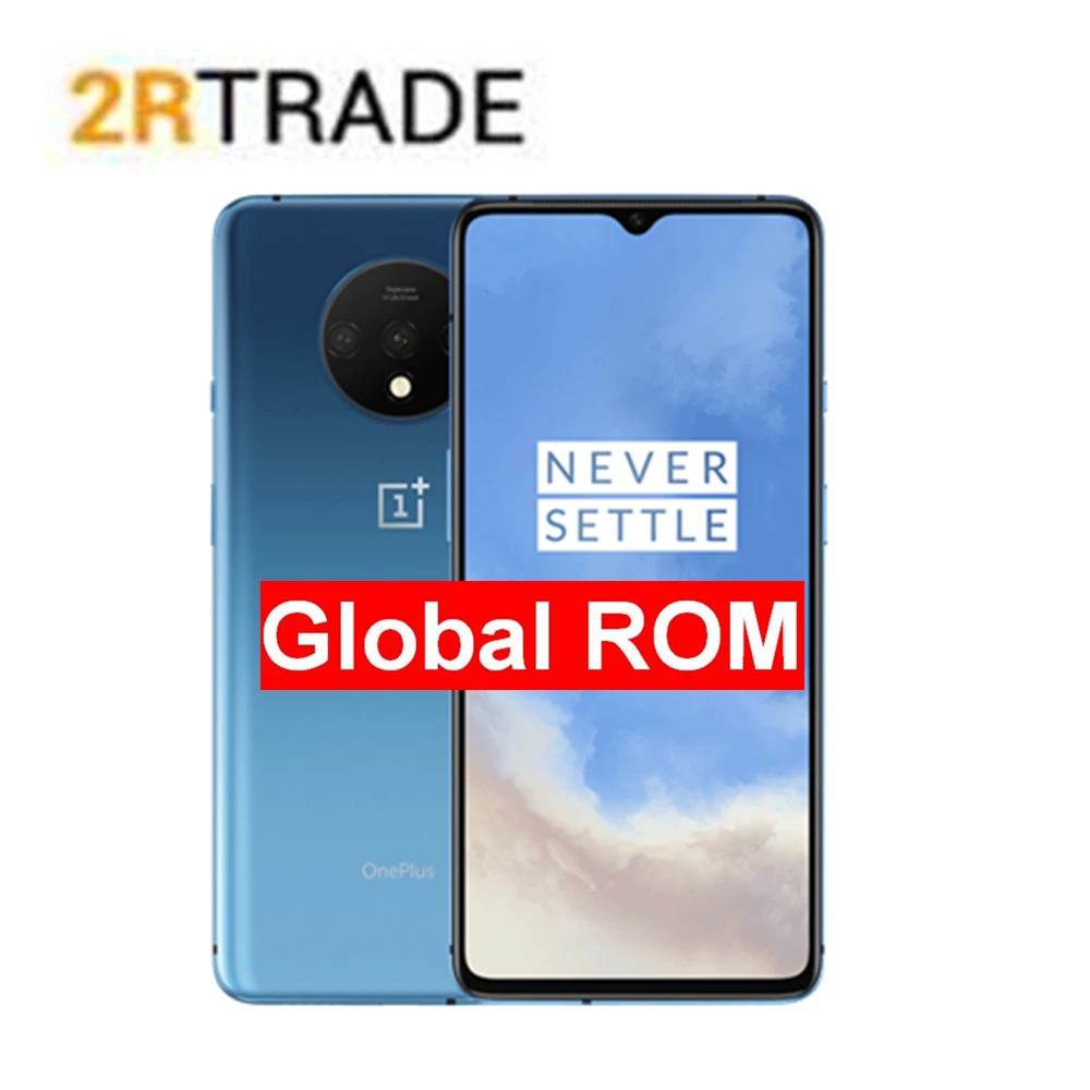 Оригинальный OnePlus 7T смартфон 8 Гб 256 ГБ Восьмиядерный процессор Snapdragon 855 Plus 90 Гц AMOLED