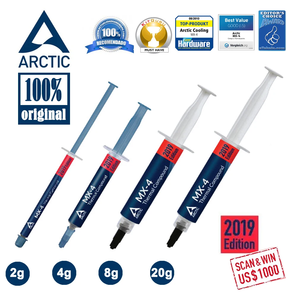ДЛЯ ARCTIC 2020 2019 MX 4 4g 2g 8g 20g Процессор кулер вентилятор охлаждения Термальность