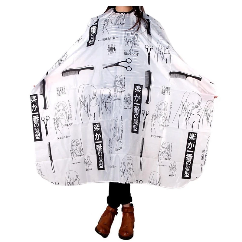 

Adult Salon Barber Gown Cape Hairdressing Hairdresser Hair Cutting Cloth Black