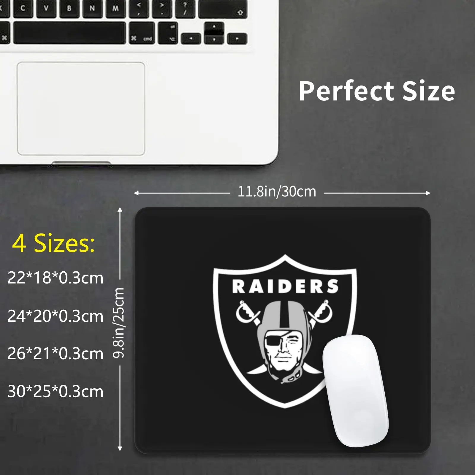 Лас Вегас Raiders Логотип коврик для мыши 1017 нация футбола спортивный череп