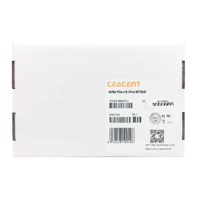 anu04pe16 pcie x4sup порт nvme ssd 4 порта sff8643 до sff8639 nvme конт