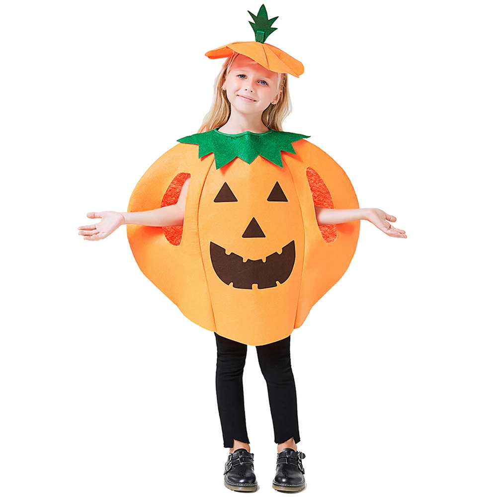 Платье для косплея в виде тыквы на Хэллоуин украшение вечевечерние детей и