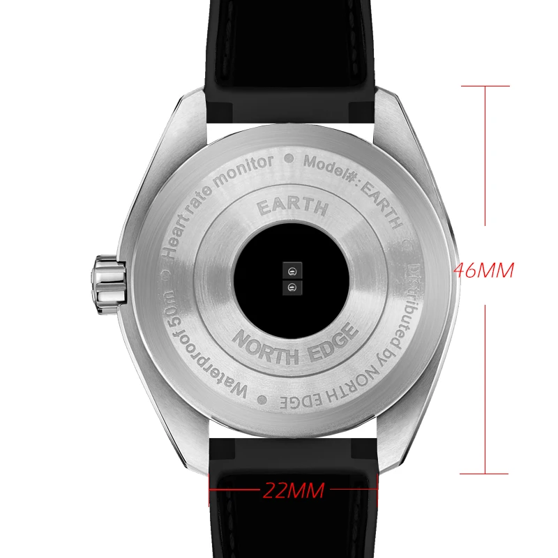 Северная края Смарт Цифровые кварцевые часы Для мужчин Бег Спорт сердечного