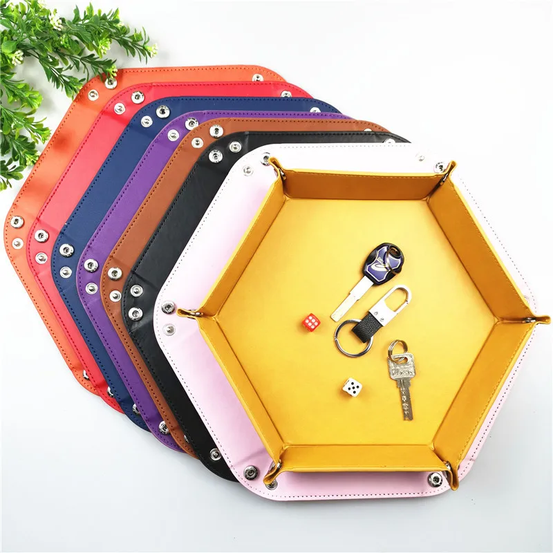 Новое поступление игральные кости Dnd лоток dados de rol 8 цветов из искусственной кожи