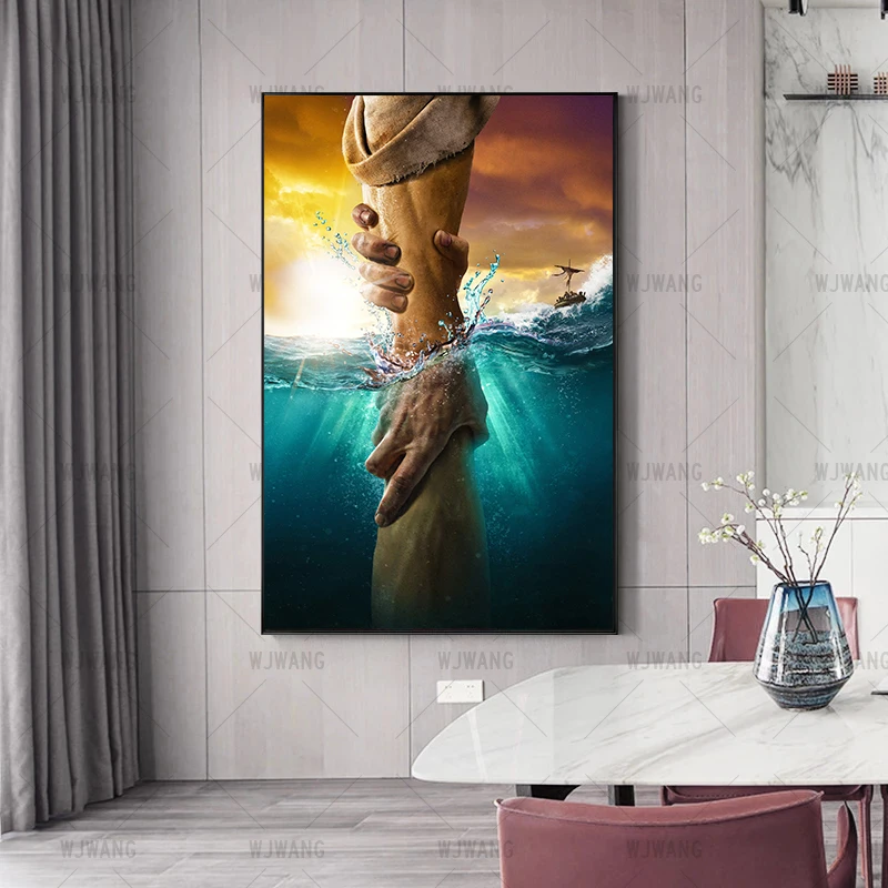 

Hand Of God Jesus Posters and Prints Canvas Prints Home Decor Gift Canvas Wall Art Picture Canvas Painting for Living Room Decor