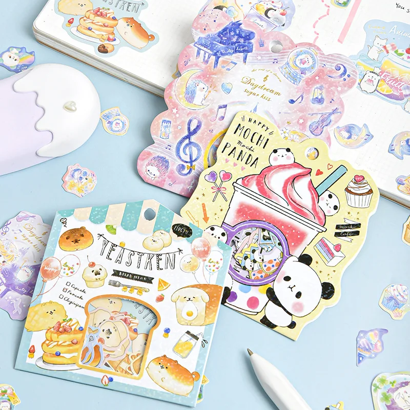 

Cute Little Animals Collection Funny Stickers Kawaii Scrapbooking DIY Journaling Sticker Stationery Diary Sticker Japanese