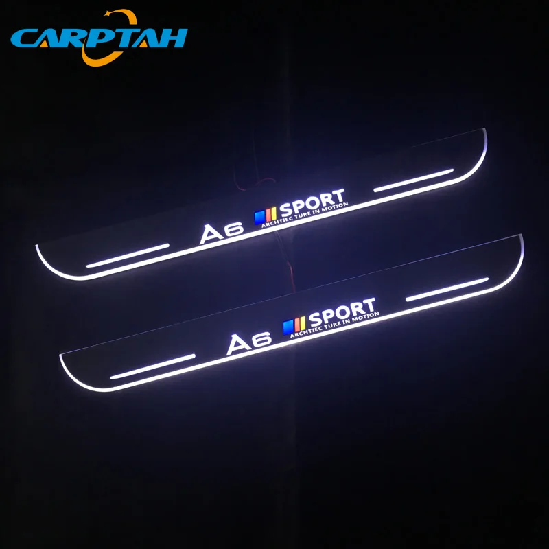 Для Audi A6 C6 C7 C8 Avant Allroad 2005 ~ 2020 Динамический светодиодный автомобиль накладка