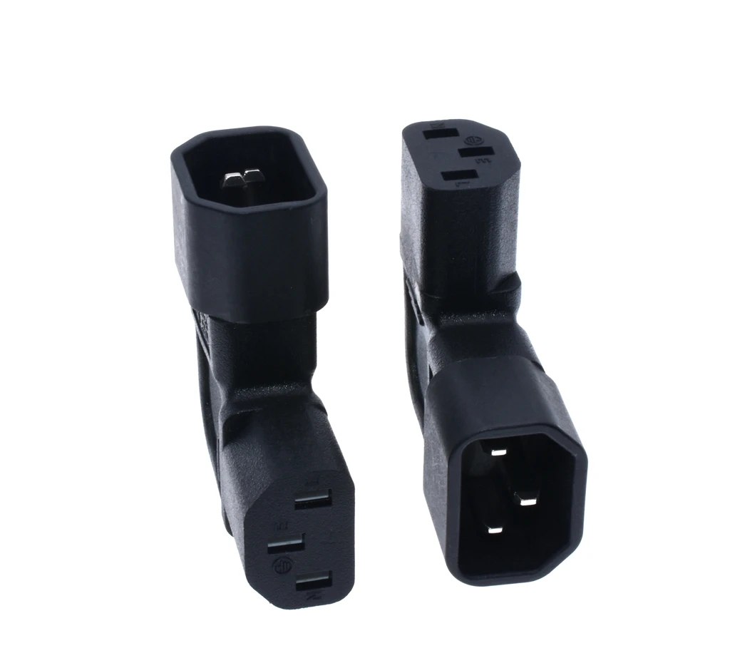 UPS IEC 320 C14 в c13 адаптер питания Переходник штекер Адаптер штекер левый штекер на женский