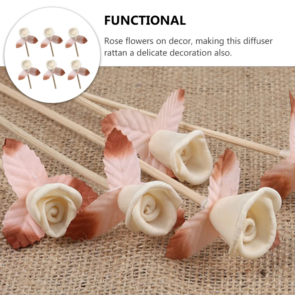 

6pcs Aromatherapy Rattan Sticks Aromatherapy Accessories Flower Rattans