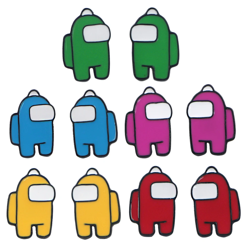 

Серьги-гвоздики женские из нержавеющей стали, с эмалью, DZ1088, 2020