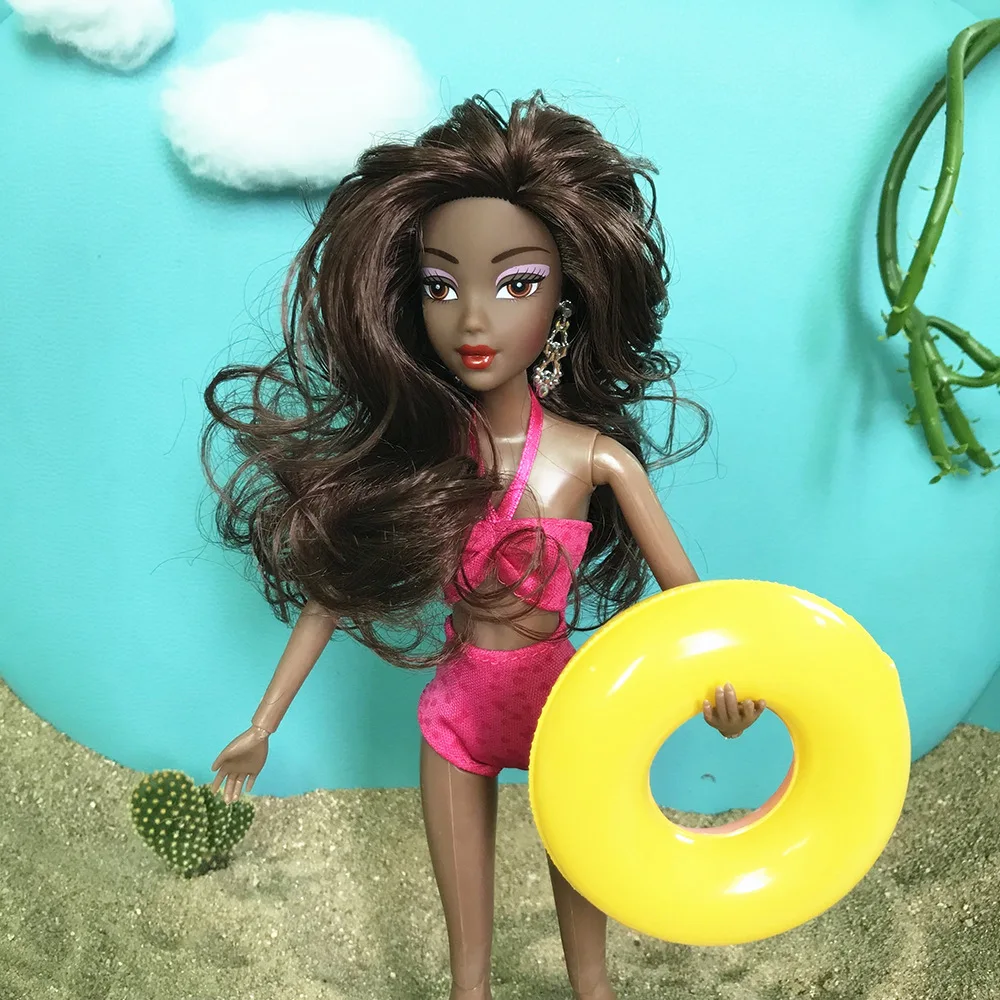 30 см африканская кукла подвижная шарнирная игрушка силиконовая младенец модная