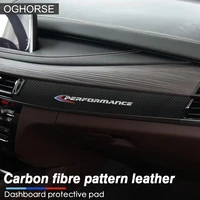 carbon fiber pattern pu car interior dashboard cover trim for bmw g05 g06 g07 g11 g12 g20 g32 f15 f16 f25 f26 f07 f46 g30 f10